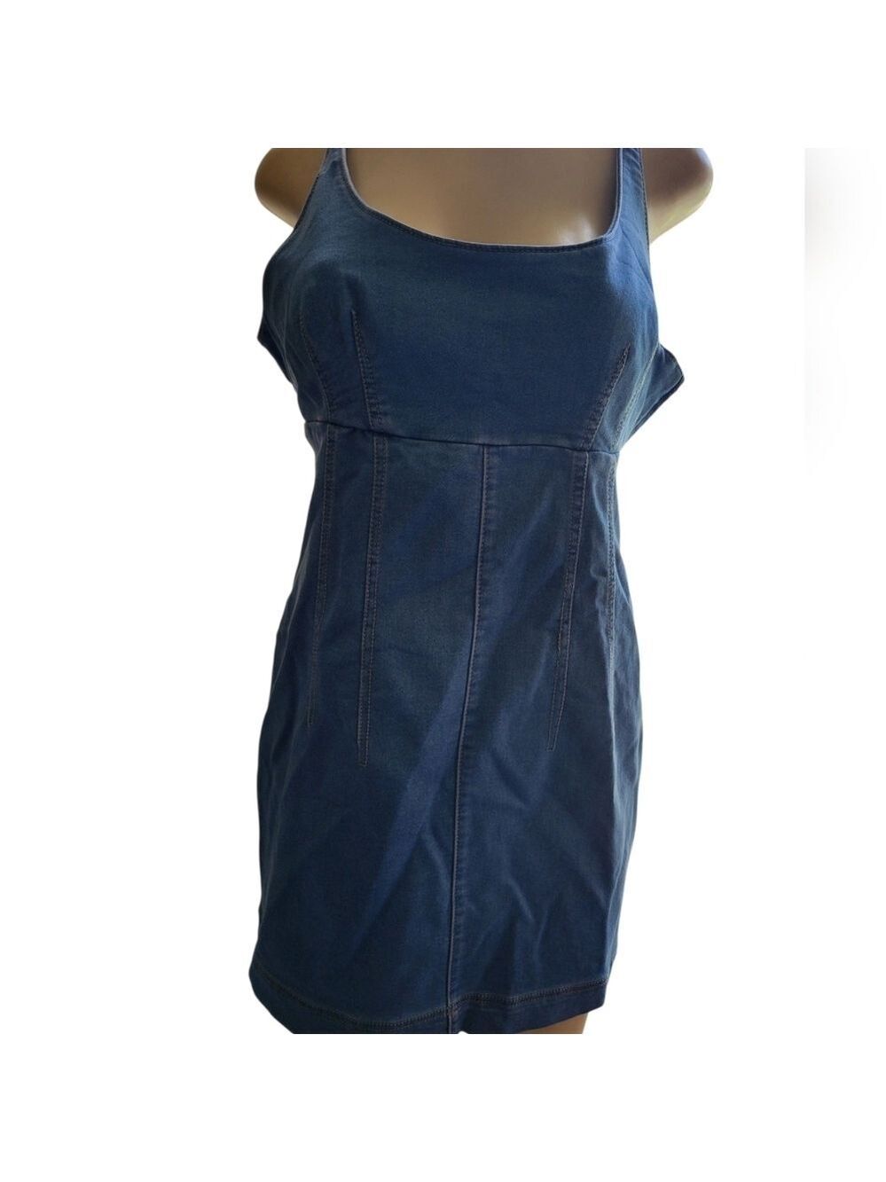 No Boundaries Blue Denim Overralls Dress